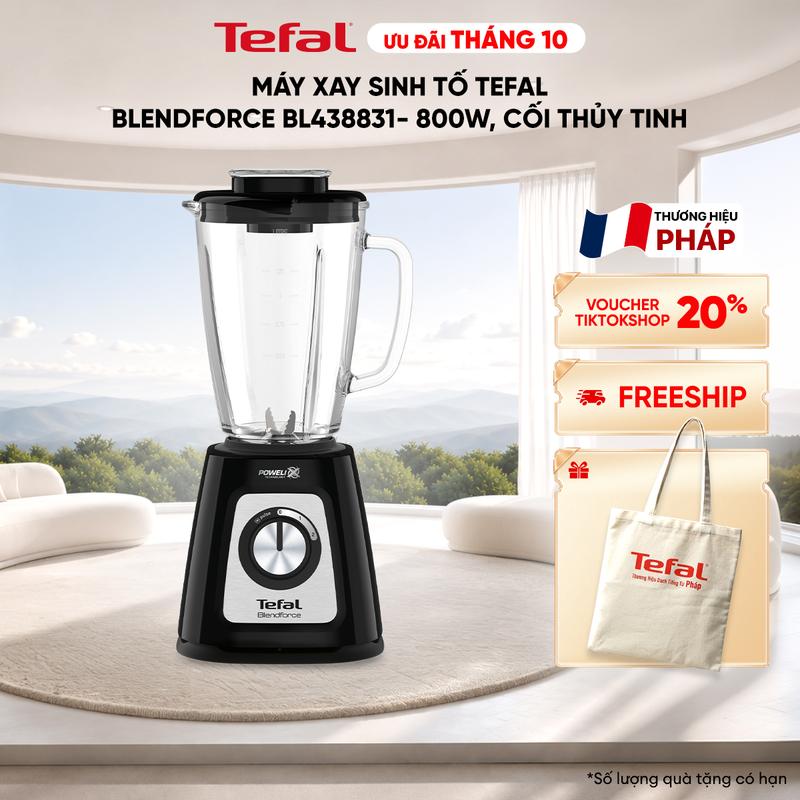 Máy xay sinh tố Tefal BlendForce BL438831- 800W, cối thủy tinh
