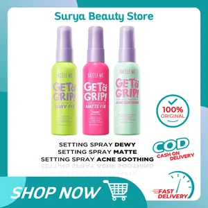 DAZZLE ME Get a Grip! Makeup Setting Spray Dewy Fix Beauty Protecting Makeup 60ml