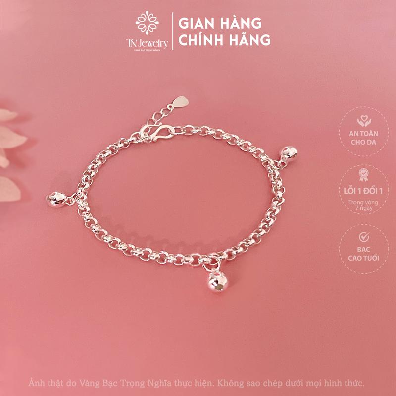 Lắc tay nữ BẠC TA S99, ĐỦ SIZE, vòng tay trẻ em, trẻ em, ĐỦ SIZE, lắc chân, mo chuông không kêu - LTTE 1003