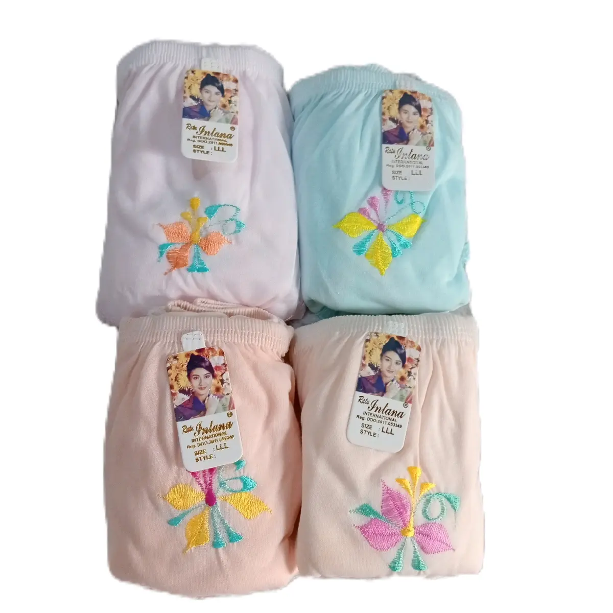 Celana DALEMAN Wanita Bordir Kaos PE - 6 Pcs, Nyaman Dipakai - M, L, XL, XXL - Shorts Lembut