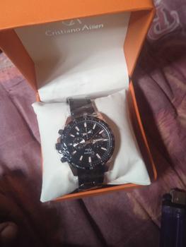 Product Review of Cristiano Aillen Jam Tangan Pria Analog 8891 Rantai Stainless Steel Chronograph Kaca Sapphire Water Resistant 3 ATM Watches Waterproof from a**6 0