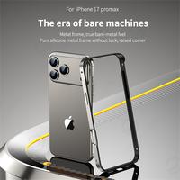 Frame Catatan Jual Hybrid Silicone Frame Aluminum Metal For iPhone 17 16 15 14 13 12 ...
