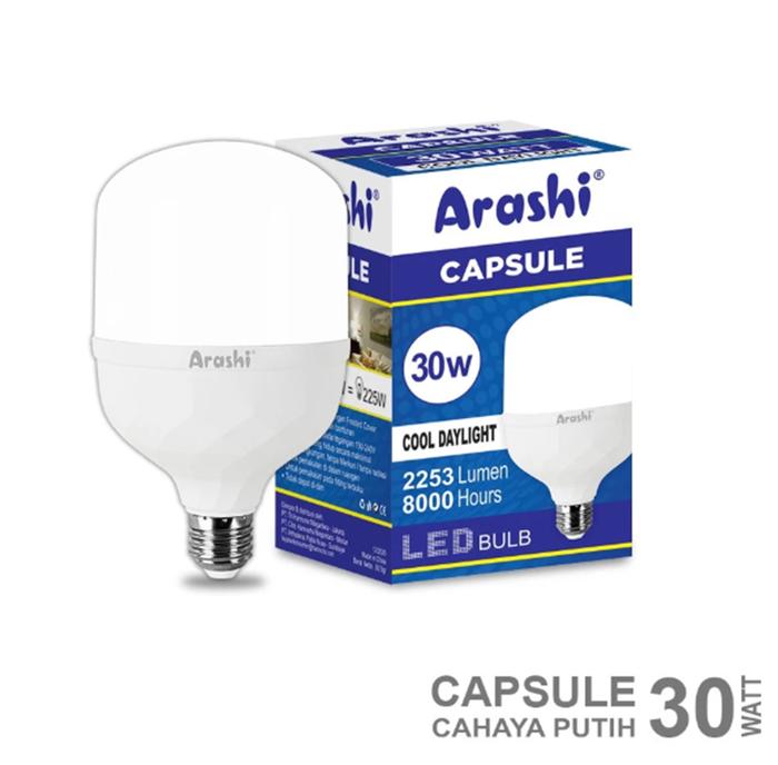 Gambar Arashi Lampu LED Capsule 30 watt CDL - Cahaya Putih dari Homeklik Living Kota Bekasi Tokopedia