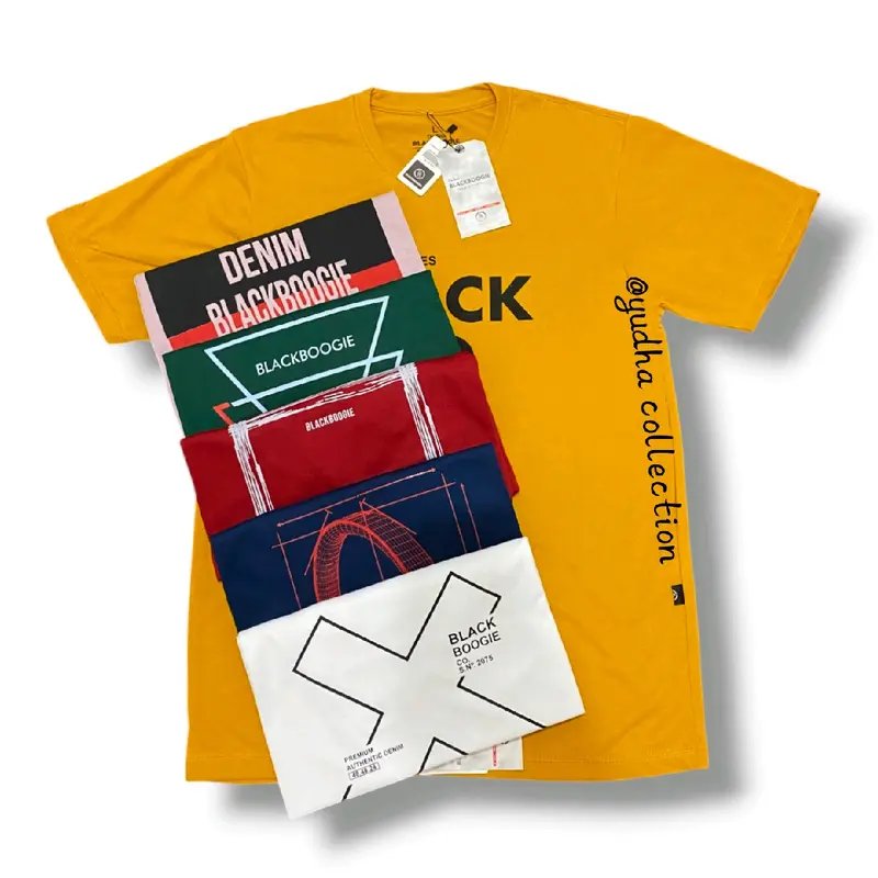 PROMO PAKET 6 PCS KAOS DISTRO SEMI KATUN 24s lembut, motif random ( bisa pilih warna dan ukuran) unisex,motif keren. 0