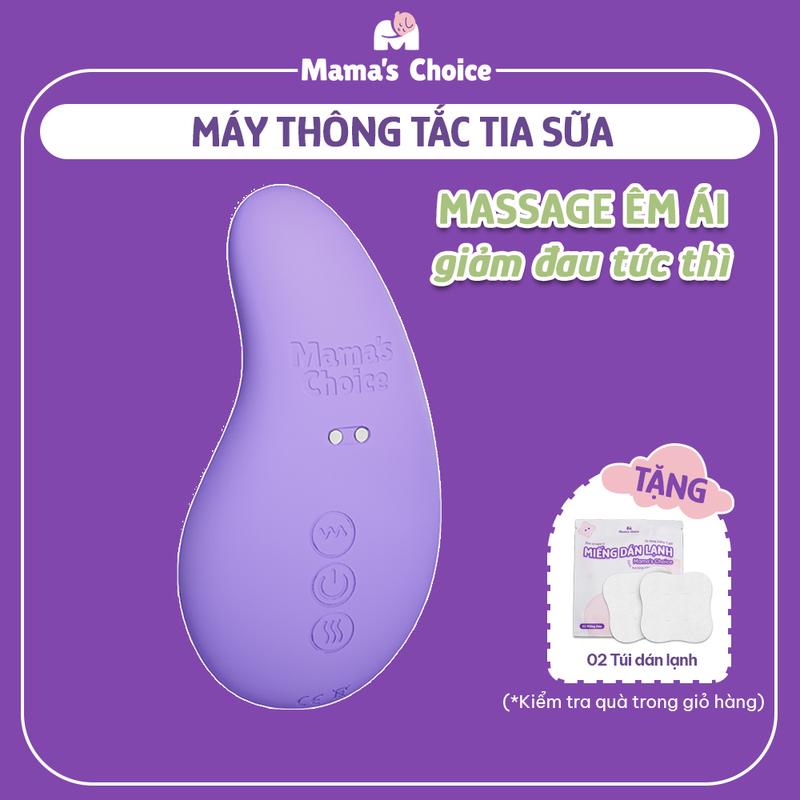 Máy Thông Tắc Tia Sữa Mama's Choice, Hỗ Trợ Kích Sữa và Phản Xạ Xuống Sữa Nhanh, 10 Chế Độ Massage Êm Ái Hiệu Quả