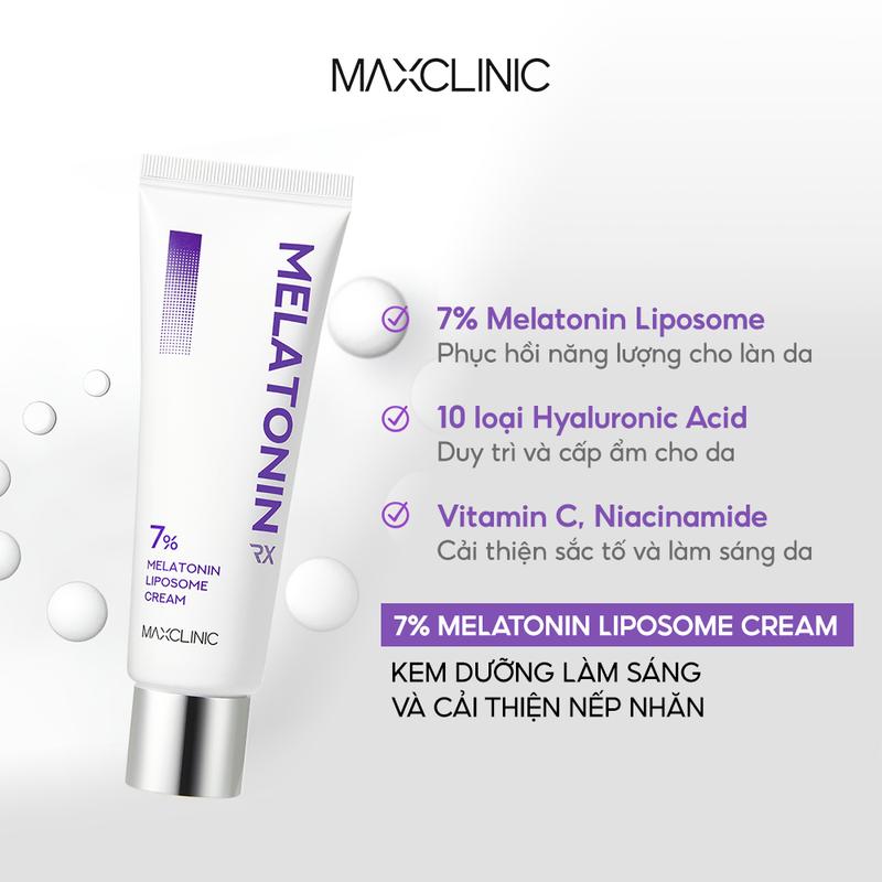 Kem Dưỡng Maxclinic 7% Melatoninshot Cream 50 ml