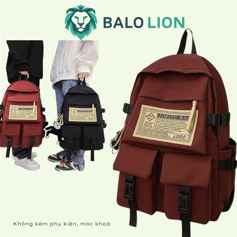 Balo đi học nam nữ, đeo vai đi học. Vải bố PVC chống nước, đựng tập sách - Thiết kế trẻ trung, năng động và hiện đại - Có ngăn đựng nước - Xuất xứ Việt Nam