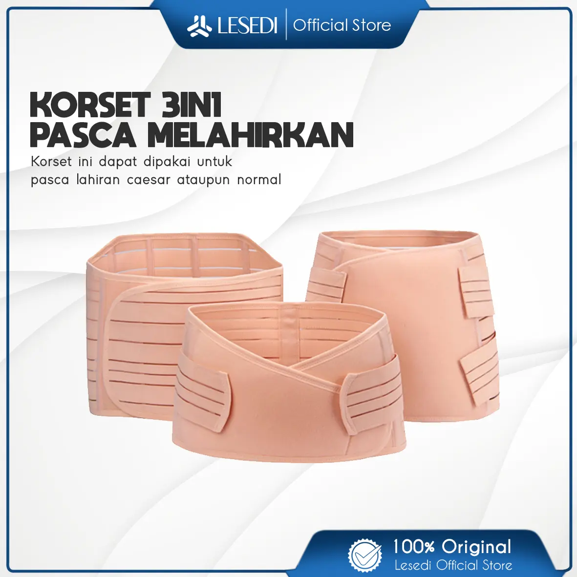 LESED Korset 3 in 1 Pembentuk Tubuh dan  KT-03 Stagen Wanita