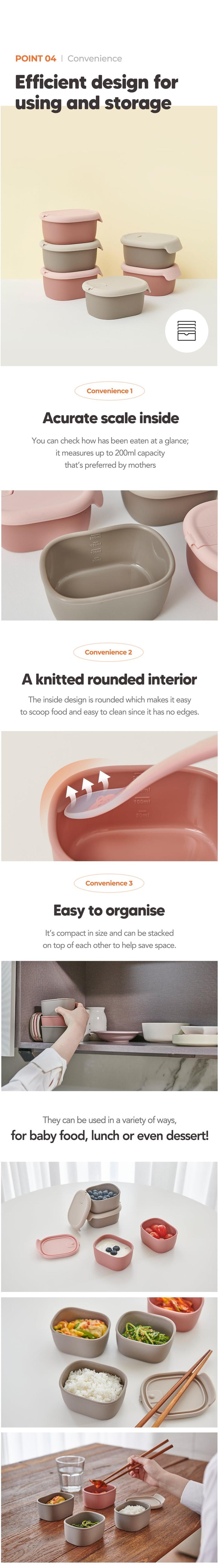 Product Introduction of Firgi Double-Sealed Silicone Container / Platinum Silicone / Anti-Leak / No Spill / Made in Korea / toppingskids 10