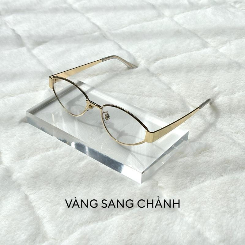  Kính mắt mèo sang chảnh gọng kim loại cao cấp dành cho nữ có thể dùng cắt mắt cận gọng kính nữ chống ánh sáng xanh gọng kính cận nữ 