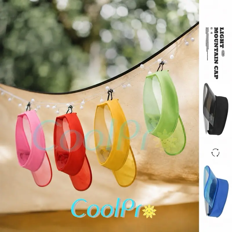 Coolpro Topi Visor Sport Golf Tennis Running  Joggin Anti UV Anak Wanita Pria / Topi Sport PVC Transparan