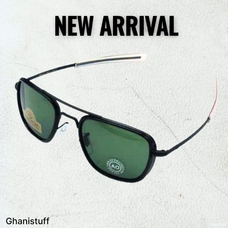 Kacamata Pria Anti Silau Skymaster Aviator Lensa kaca UV Protection Frame Besi 0
