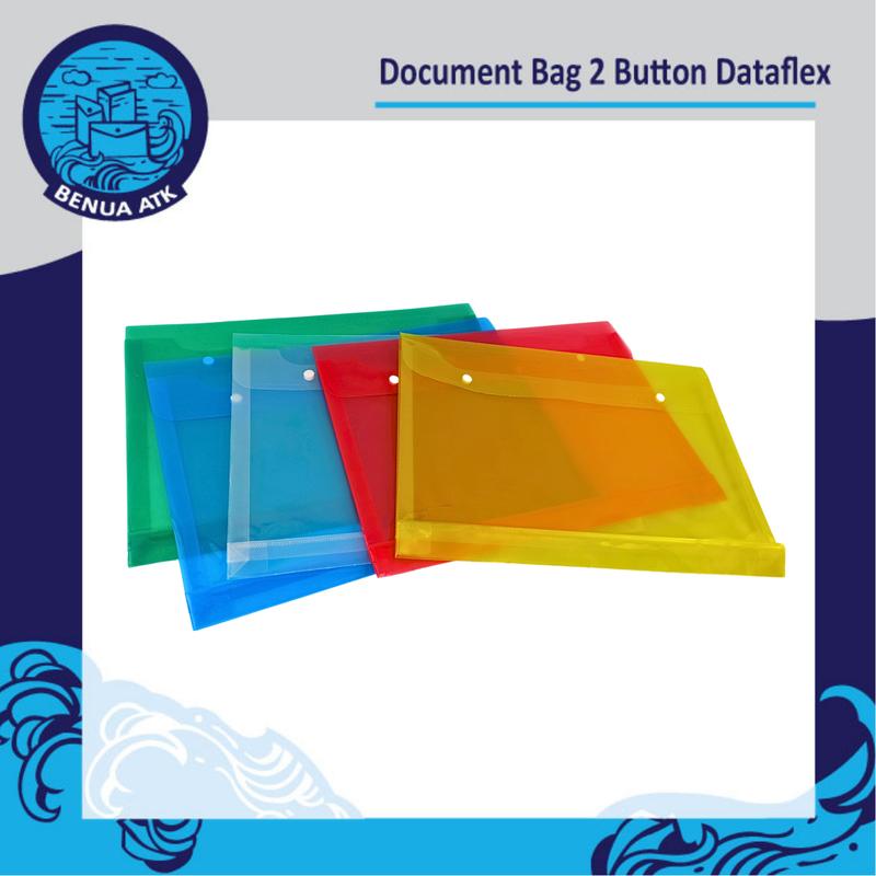 Map Plastik Kancing 2 Spine Document Bag Dataflex Folio Isi 1 pcs ...