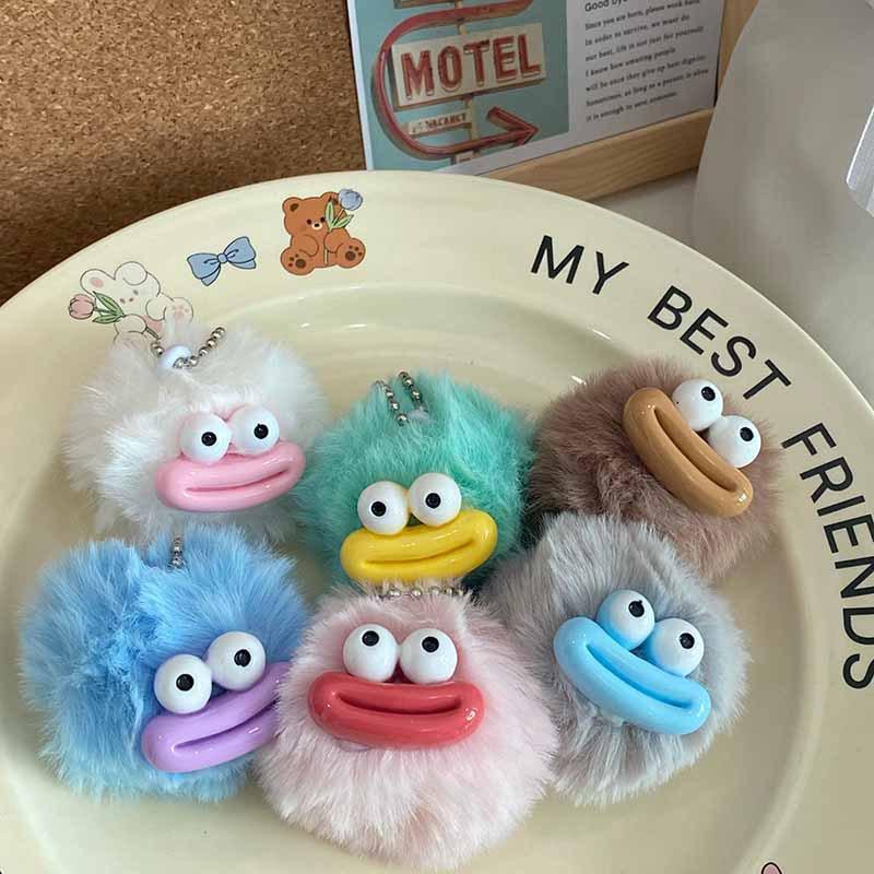Bola Mewah Liontin Gantungan Kunci/Sahabat Pasangan Liontin kartun boneka mewah Lucu-Miss Art 5