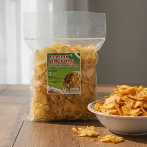 Kripik Singkong Rasa Ketumbar Pedas Berat 250g Dan 500g Makanan Keripik Camilan Snack Cemilan Kering