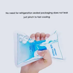 Quick Cooling Ice Pack Disposable Pendinginan Ekstrusi Tidak Perlu Pembekuan Paket Ice Cool Pack 17*11cm