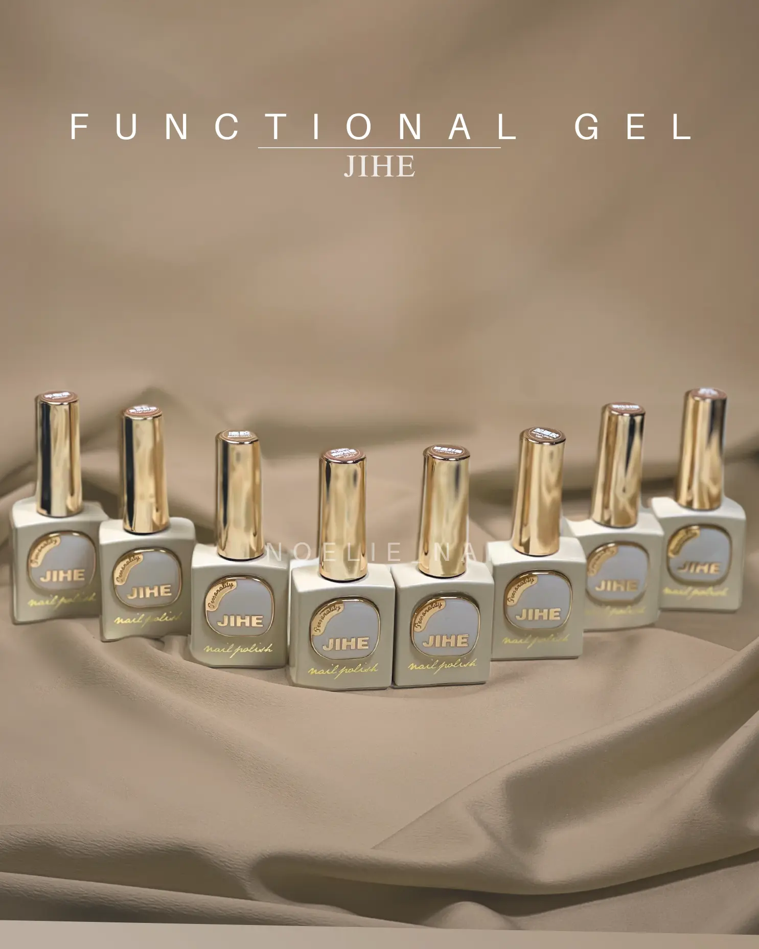 NOELIE_NAIL JIHE FUNCTIONAL GEL BASE COAT TOP COAT NONSTICK TOP COAT PRIMER LEVELING GEL HIGHLIGHT TOP COAT REINFORCE GEL ANTI CHROME TOP COAT