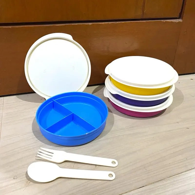 Bekal Anak moorlife uk 350ml Free sendok garpu / bekal sekolah bergaransi/ baby meal set