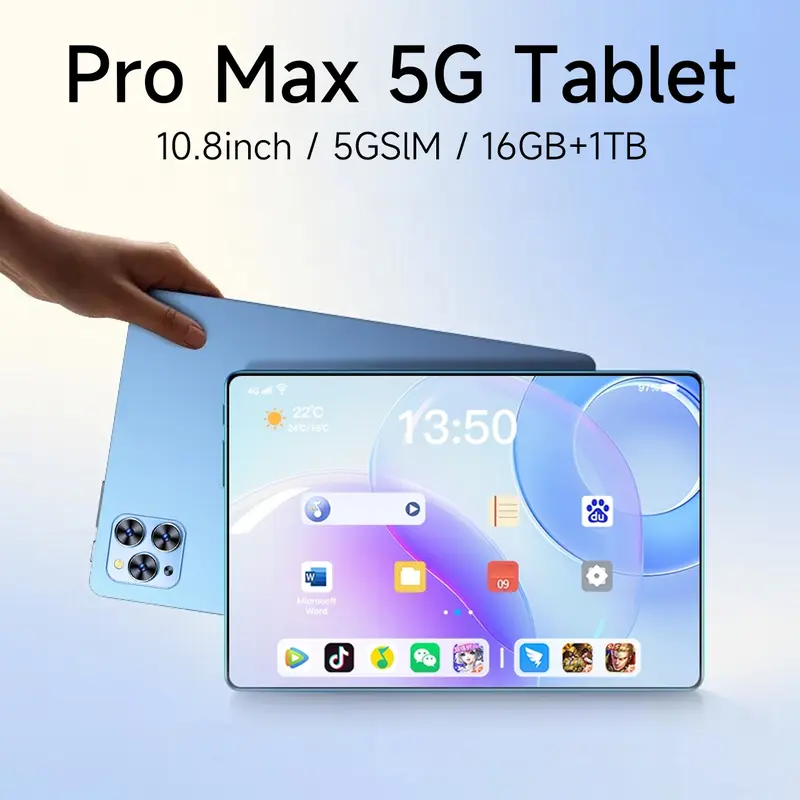 2025 X95 Pro Tablet 10.8 inci [16GB+1TB] Pengalaman Pro Layar Penuh OLED True Color 120Hz seperti PC l Ultra-tipis l Tablet Cerdas HD l Hiburan Kantor Baterai 12800 mAh Kamera Wif Bluetooth 0