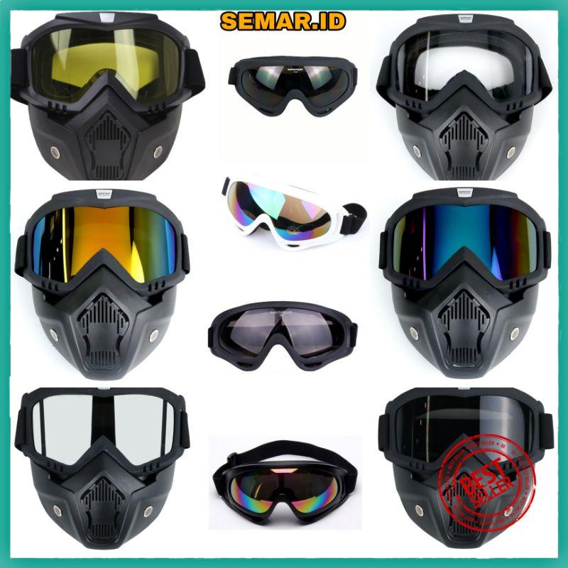 Kacamata Goggles Mask Motor Retro Anti Glare Windproof - Shop | Tokopedia