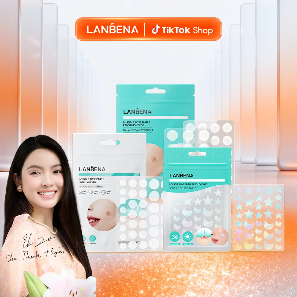 [LIVE] Miếng Dán Mụn LANBENA Ngày Đêm Hỗ Trợ Giảm Mụn Hút Nhân Mụn Lành Mụn Xẹp Mụn Nhanh