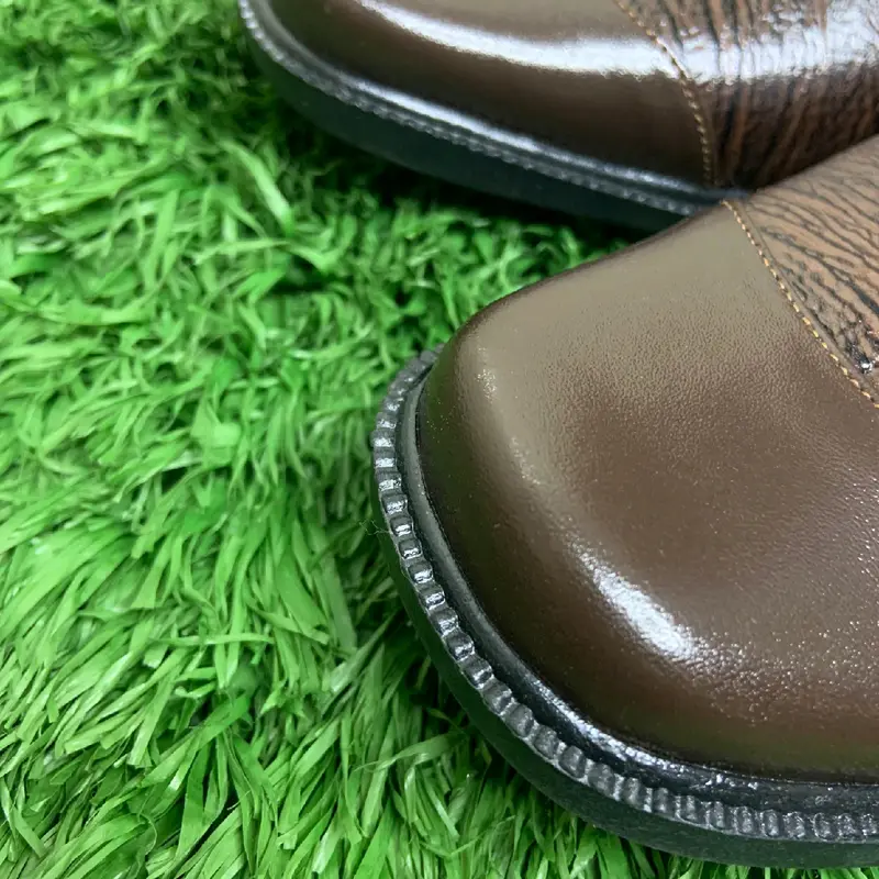 Sepatu Pantofel Selop Formal Pria Kulit Asli YS-13 Premium Asli kulit Sapi shoes Kerja Fantofel Hitam Sendal 4