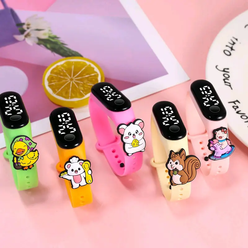 Jam Tangan Anak Karakter Kartun Lucu LED Tahan Air Model Keren Kekinian - Fashion 2