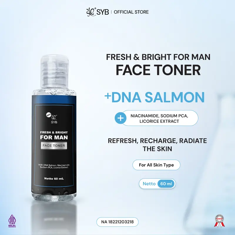 SYB Face Care For Man Original Brightening & Acne Series [Paket Perawatan Wajah Pria untuk Membersihkan & Mencerahkan dengan Niacinamide Salicylic Acid & Witch Hazel Extract] 7