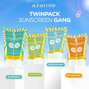 (2PCS) [BEST SELLER] Azarine Twin Pack All sunscreen Series Berjerawat Berminyak Facial  Kering  Ceramide  Wajah sunscreen sunscreen bruntusan Muka