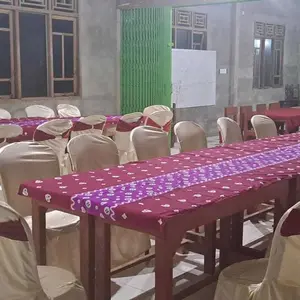 TAPLAK MEJA JUMPUTAN MINIMALIS 1mx1m Dengan Desain Elegan dan Fungsional Bahan Katun Cocok untuk Ruang Tamu/Ruang Guru Diskon 50%