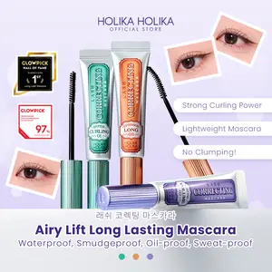 Holika Holika Lash Correcting Mascara | Airy Lift: Lightweight, Waterproof, Smudgeproof, Strong Curling Mascara Maskara Kering