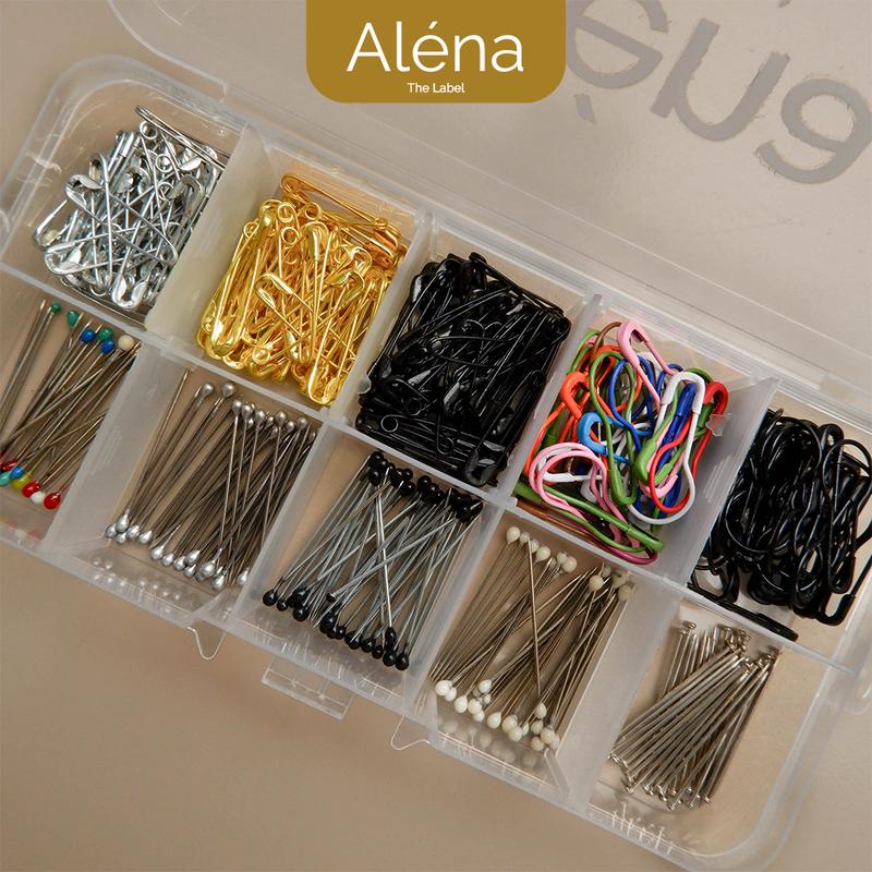 Alena - Paket Lengkap Pentul Peniti 1 Set Anti Ribet | 022 Hijab 6