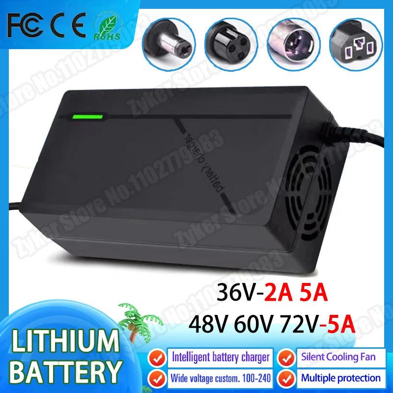 Bộ sạc 36V/48V/60V/72V, dòng 2A/5A; bộ lithium 42/54.6/67.2/84V; các lựa chọn…