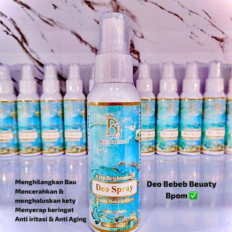 KETY BRIGHTENING BEBEB BEAUTY DEODORAN SPRAY  100ML MENCERAHKAN KETY ANTI BAU 6
