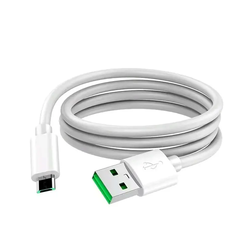 Kabel Data Premium Micro USB Vooc 2A Putih Hitam Pengisian Cepat - Cable Panjang 100 Cm 7