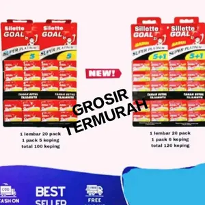 silet gool platinum 1hanger 100pcs / silet isi ulang razor Kumis Jenggot