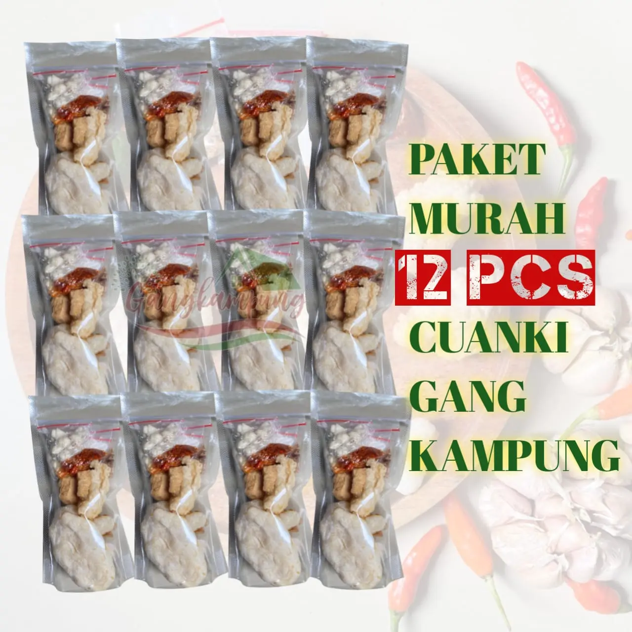 Paket murah 12pcs Cuanki gangkampung