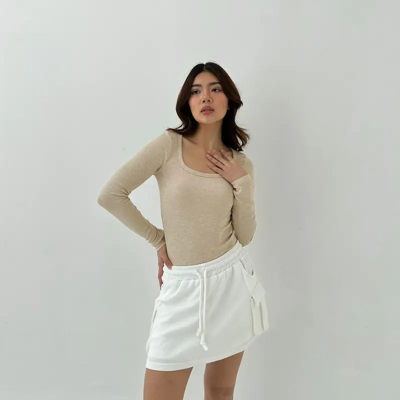 LING FASHION - MARS TOP BLOUSE ATASAN KNIT WANITA KOREAN TOP -PN 2