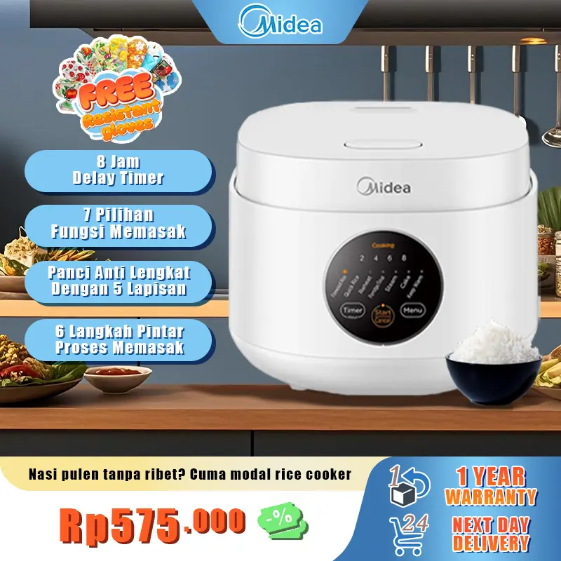 【SUPER DISKON!】Penanak Nasi Digital Midea - 1 Liter - Magic Jar - Shop ...
