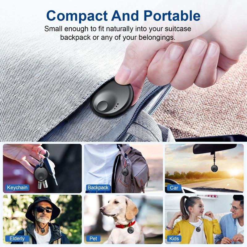 GPS Tracker for iOS, Anti-loss Reminder Device, MFI Rating Locator Key Pet Child Elderly Anti-loss Tracker, Smart Device Anti-loss Tracker 8