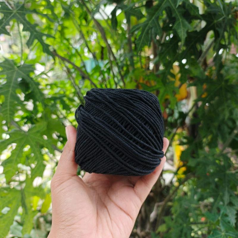 Tali Katun 1,5 MM / 3 ply Murah Untuk Tas Rajut  dan Crochet - 100 gr benang 1