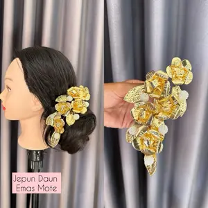 Semanggi jepun daun emas mote hiasan sanggul bali