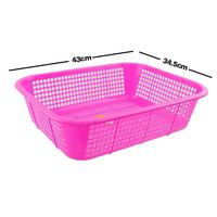 Gambar SHINPO Bakul Segi Plastik Crown Multipurpose Basket Serbaguna SPO-SIP-821XL - Pink dari SHINPO Kota Administrasi Jakarta Barat 3 Tokopedia