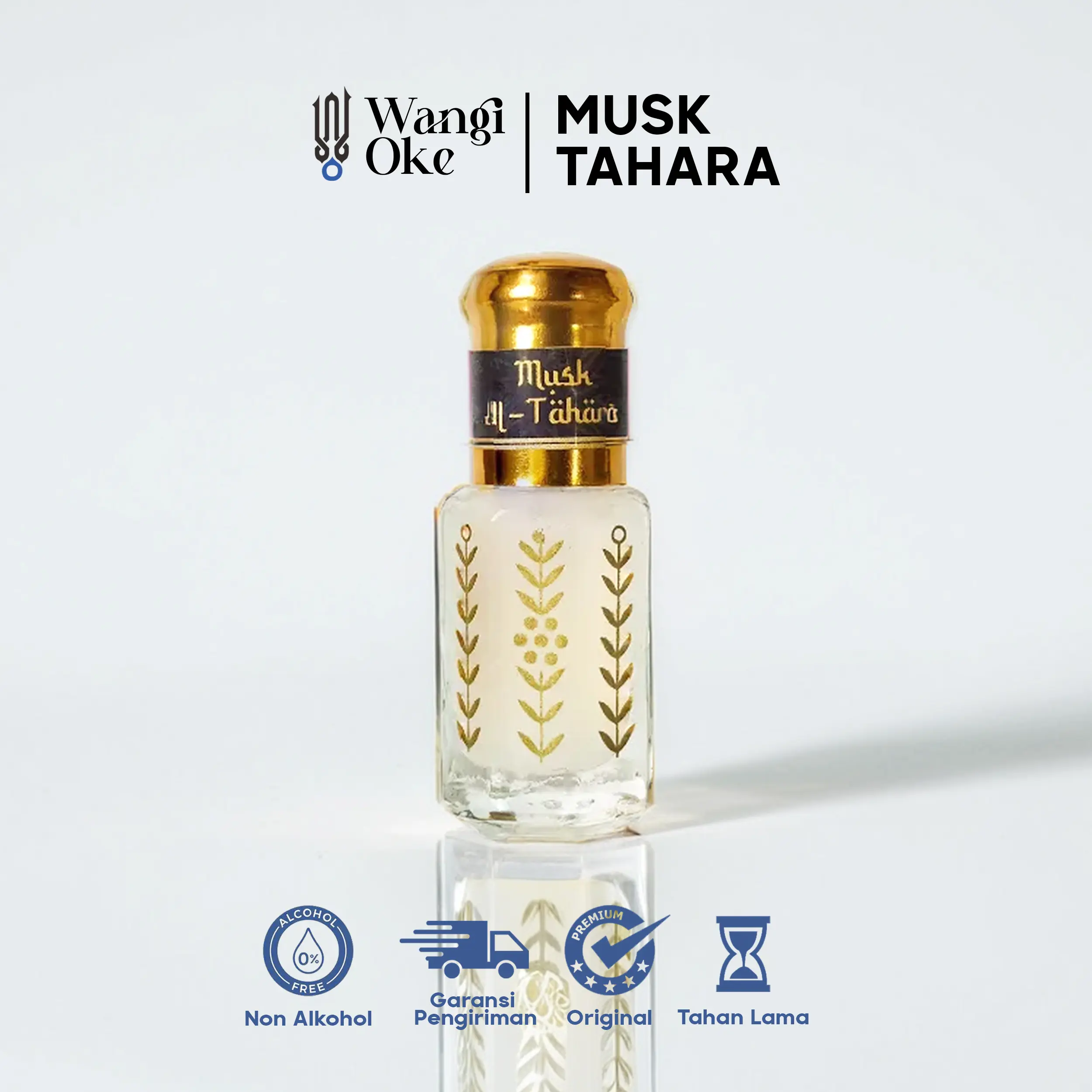 Perfume Misk thaharah 6ml - Minyak Wangi Wanita Non Alkohol Wangi Tahan Lama Parfum Miss V Tanpa Campuran