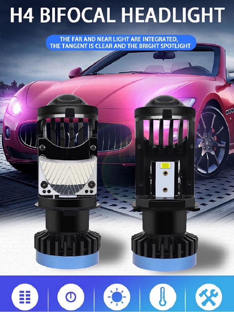 Product Introduction of CAMOTO H4 LED Headlight Canbus Car Lamp Mini Projector Lens Automobiles Bulb 6500K 36000LM Conversion Kit Hi/Lo Beam 12V/24V 6