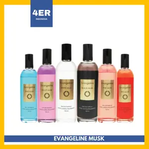 EVANGELINE EDP MUSK Black White Pink Blue Red Violet - Parfum Tahan Lama