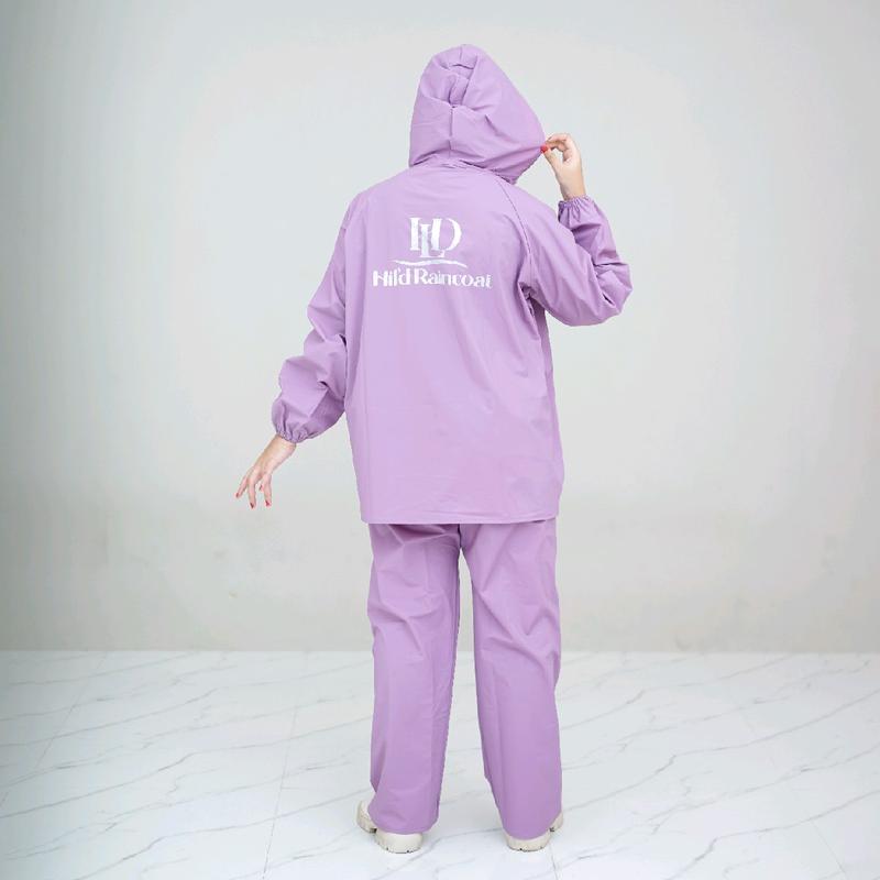 jas hujan setelan jaket celana pria wanita bahan pvc karet anti air waterproof termurah by HILD raincoat original cocok dipakai berkendara disaat musim hujan 9