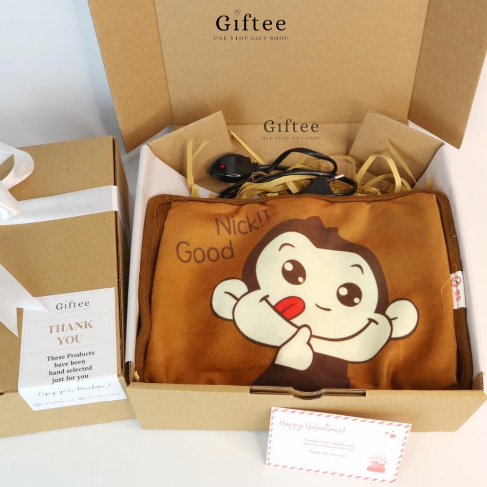 HAMPERS BANTAL PENGHANGAT ELEKTRIK PEREDA NYERI HAID MENSTRUASI HEATING PAD ALAT TERAPI AIR PANAS PEMANAS MENSTRUAL PAD CEWEK WANITA KADO GIFT BOX HADIAH ULANG TAHUN BIRTHDAY WISUDA GRADUATION PACAR A