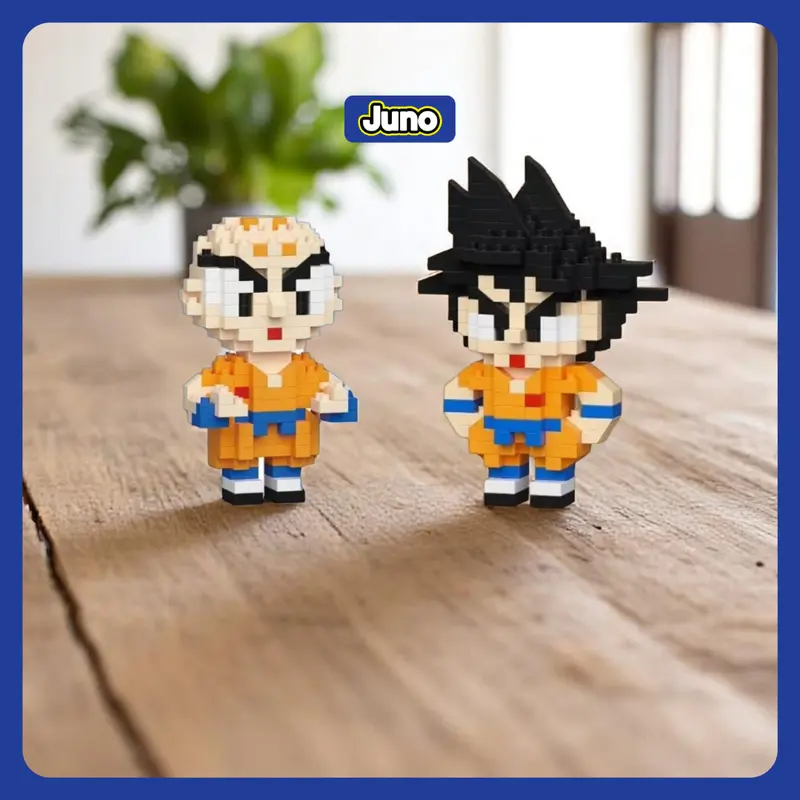 JUNO Mainan Nano Bricks Karakter Kartun Anime -  Mainan Balok Bricks Susun DIY model Robot 3D Puzzle 2