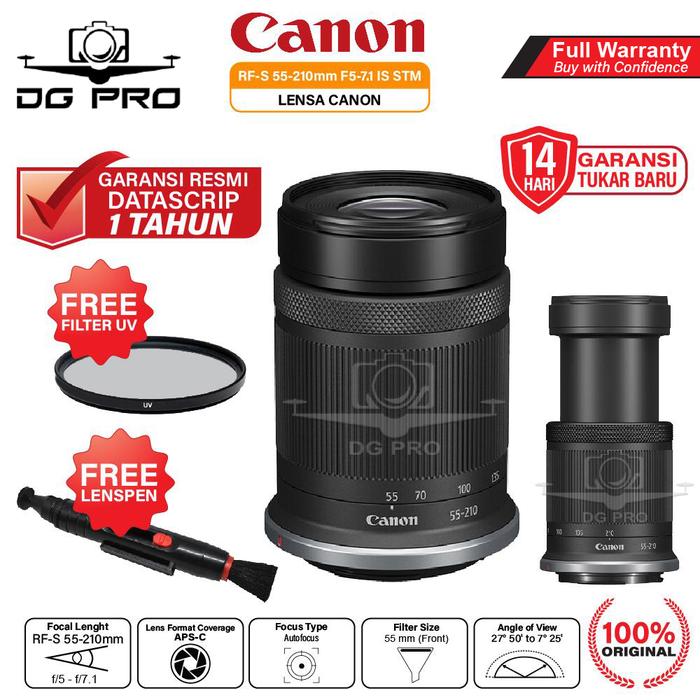Canon Lens Rfs Jual Canon RF-S 55-210mm f5-7.1 IS STM Lens / Lensa Canon RFS 55-210 mm ...